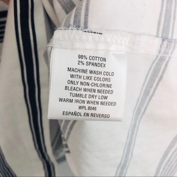 Maison Jules White Navy Off Shoulder Dress | M - Picture 5 of 6